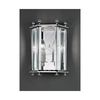 Emberton 2 Light Indoor Wall Lantern in a Polished Chrome Finish
