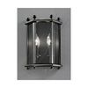 Emberton 2 Light Indoor Wall Lantern in Antique Bronze Finish