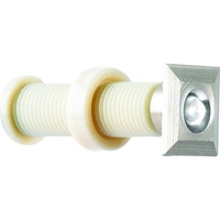 Enluce Single Light Pack of 6 LED Square Plinth Lights In Brushed Chrome Finish