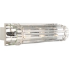 Enno Large 3 Light Wall Fitting in Polished Chrome with Clear Glass Decoration