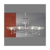 Franklite Crescendo Chrome 7 Light Fitting With Crystal Drops And Clear Glass