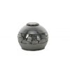 Garbo Single Tealight Holder with a Pewter Mosaic Design