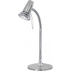 Leo Single Light Halogen Table Lamp In Satin Nickel Finish