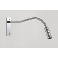 Leo Single Light LED Reading Light In Polished Chrome Finish
