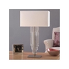 New York Crystal Cascade 2 Light Table Lamp with Cream Shade