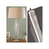 New York Crystal Gatsby Single Light Table Lamp with Suede Beige Shade