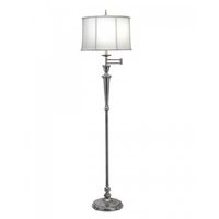 Stiffel Arlington Single Light Swing Arm Floor Lamp in Antique Nickel