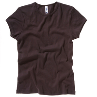 Baby Rib Short Sleeve Crew Neck T-shirt Chocolate / L