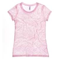 Burn-out Short Sleeve T-shirt Soft Pink / M