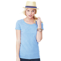 Tri-blend Crew Neck T-shirt Aqua Triblend / L