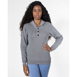Unisex Shawl Collar Rugby (rsa0426) Zinc / M