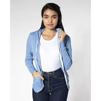 Unisex Tri-blend Terry Zip Hoodie (trt497) Tri-silver / Xs
