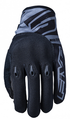 Five E3 Evo Motorcycle Gloves,
 black-grey,  Size M, 
black-grey,  Size M