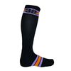 32 80s Jacquard Womens Snowboard Sock - Black