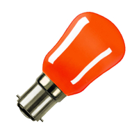 15W Red Pygmy Bulb - S.Bayonet