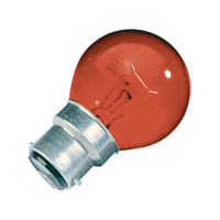 25W Golf Ball Bulb - Bayonet - Red