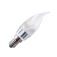 3W LED Mini Chandelier Bent Tip Candle Bulb – Small Screw