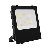50W Dimmable Cool White LED Floodlight 6750lm PRO - Black