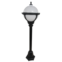 ASD Globe Outdoor Post Light - Black