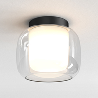 Astro Aquina 240 Flush Ceiling Light - Matt Black