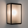Astro Homefield Outdoor Wall Light with Microwave Sensor - Textured Black with Frosted Glass