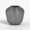 Astro Nara Tapper Ribbed Glass Shade - Smoked
