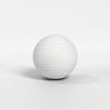 Astro Tacoma Ribbed Glass Opal Shade - White