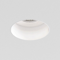 Astro Trimless Slimline Round Fire Rated IP65 Fixed Downlight - White