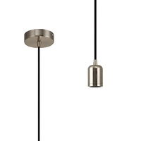 Ayva Ceiling Pendant Lamp Holder - Brushed Nickel