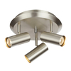 Barcelona 3 Light Spotlight Plate - Steel