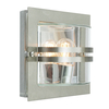 Bern Wall Light – Stainless Steel with Clear Glass