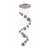 Bo 16 Light Cluster Ceiling Pendant - Satin Nickel
