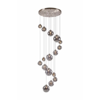 Bo 16 Light Cluster Ceiling Pendant - Satin Nickel