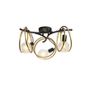 Braxton Flush Light - Matt Black