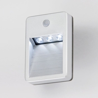 Briloner Lero Battery Operated Daylight LED Outdoor Wall Light with PIR Sensor - 3 LEDs