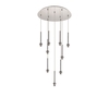 Brooklynn 9 Light Cluster Ceiling Pendant - Polished Chrome