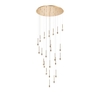Cade 24 Light Cluster Ceiling Pendant - French Gold