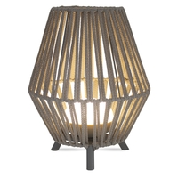 Capri 30 Battery Operated LED Outdoor Table Lamp with Remote Control - Taupe