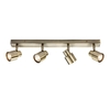 Capture 4 Light Bar Spotlight Plate - Antique Brass