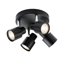 Capture 4 Light Spotlight Plate - Matt Black