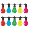 Connectable 5M Multi-Coloured LED GLS Festoon Lights - 10 Lights