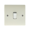 Cream Low Profile 10A 1 Gang Intermediate Light Switch