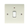 Cream Low Profile 20A DP Switch with Neon