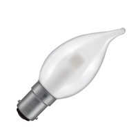 Crompton 3W LED Satin Bent Tip Candle Bulb - Small Bayonet Cap