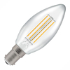 Crompton 5W Warm White Dimmable LED Decorative Filament Candle Bulb - Small Bayonet Cap