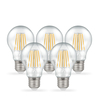 Crompton 7.5W Warm White Dimmable LED Decorative Filament GLS Bulb - Screw Cap - Pack of 5