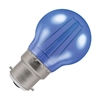 Crompton Harlequin 4W Blue LED Decorative Filament Golf Ball Bulb - Bayonet Cap