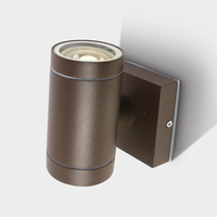 Cylinder Outdoor Wall Light - Rust Brown