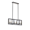 Daniela Bar Ceiling Pendant Light - Satin Black