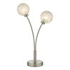 Dar Avari 2 Light Table Lamp - Nickel